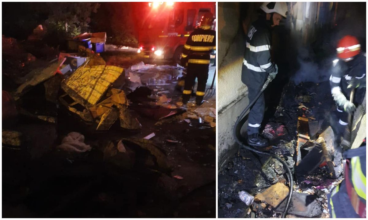 FOTOGALERIE. Incendiu la un bloc ”bombă ecologică” din Satu Mare. Rușinea orașului!