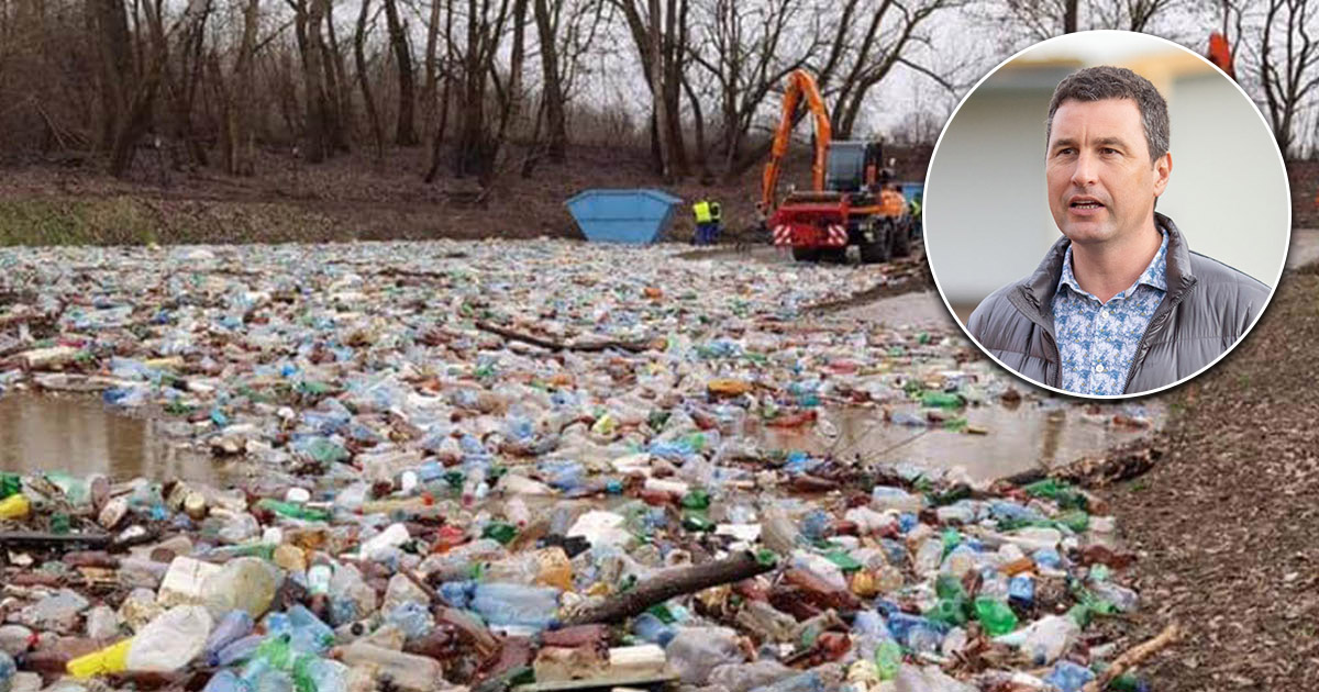 Barna vrea să oprească "exportul de gunoaie pe apă". Vor fi 12 puncte de colectare de-a lungul graniței