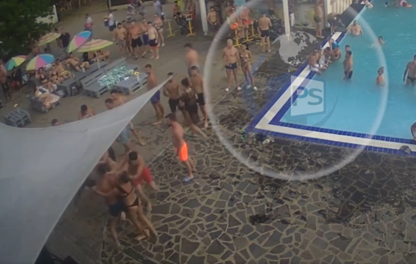 VIDEO. S-a lăsat cu amenzi după bătaia cu pumnii și picioarele din Ștrandul Carei