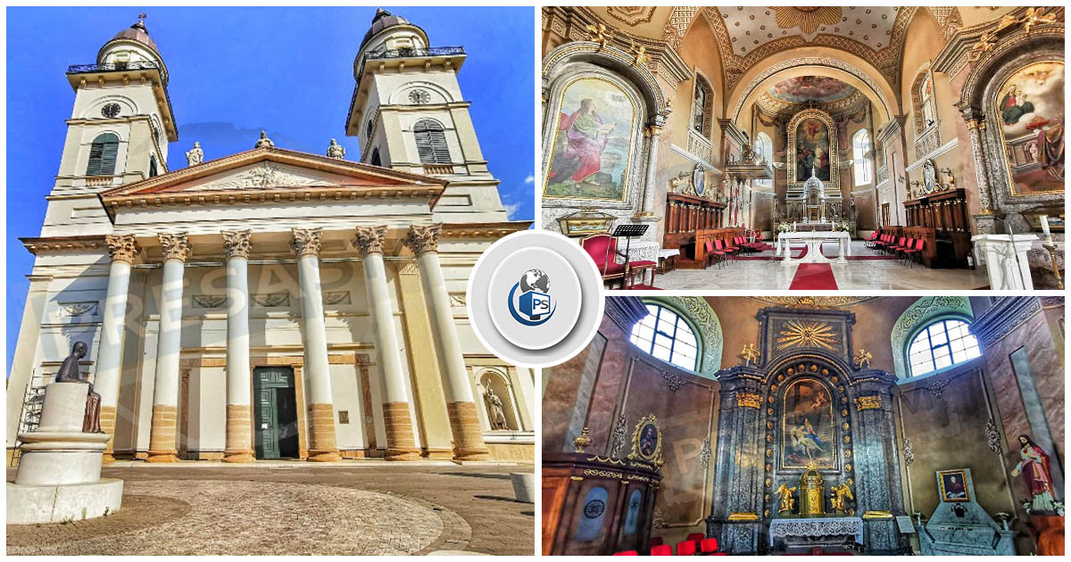 FOTOGALERIE. Catedrala Catolică din centrul Sătmarului a fost reabilitată complet! Imagini în premieră