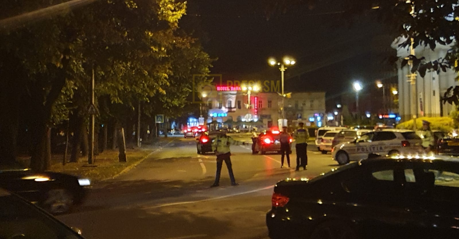 FOTOGALERIE. Filtre de amploare ale Poliției în centrul municipiului Satu Mare