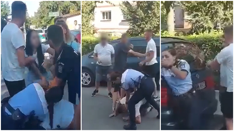VIDEO. Polițistă lovită cu pumnul în față. Sindicat: Ultrajele sunt la ordinea zilei