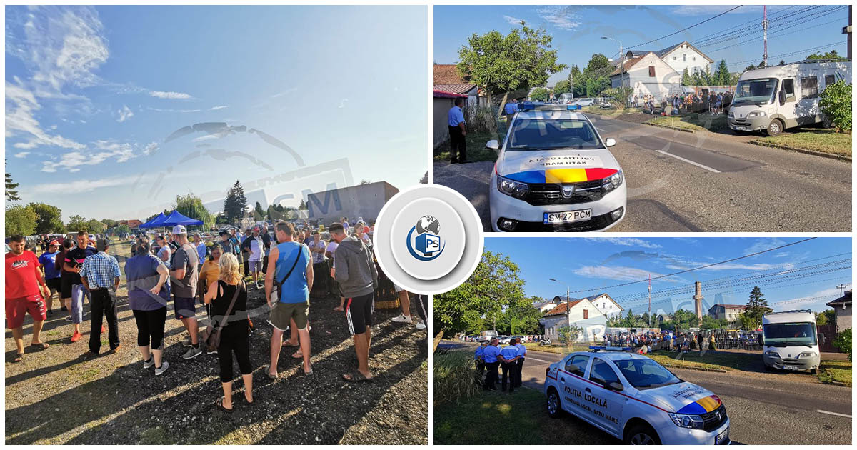 FOTOGALERIE. Poliția și Poliția Locală au oprit activitatea ”Pieței de vechituri”. Tensiune și amenzi