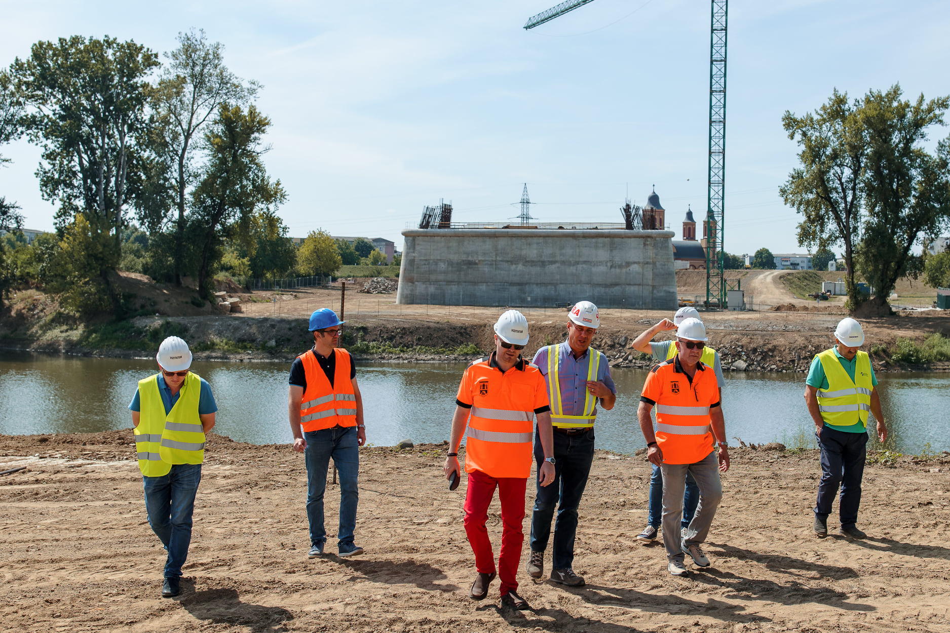 FOTOGALERIE. Al treilea pod peste Someș prinde contur. Se montează grinzile