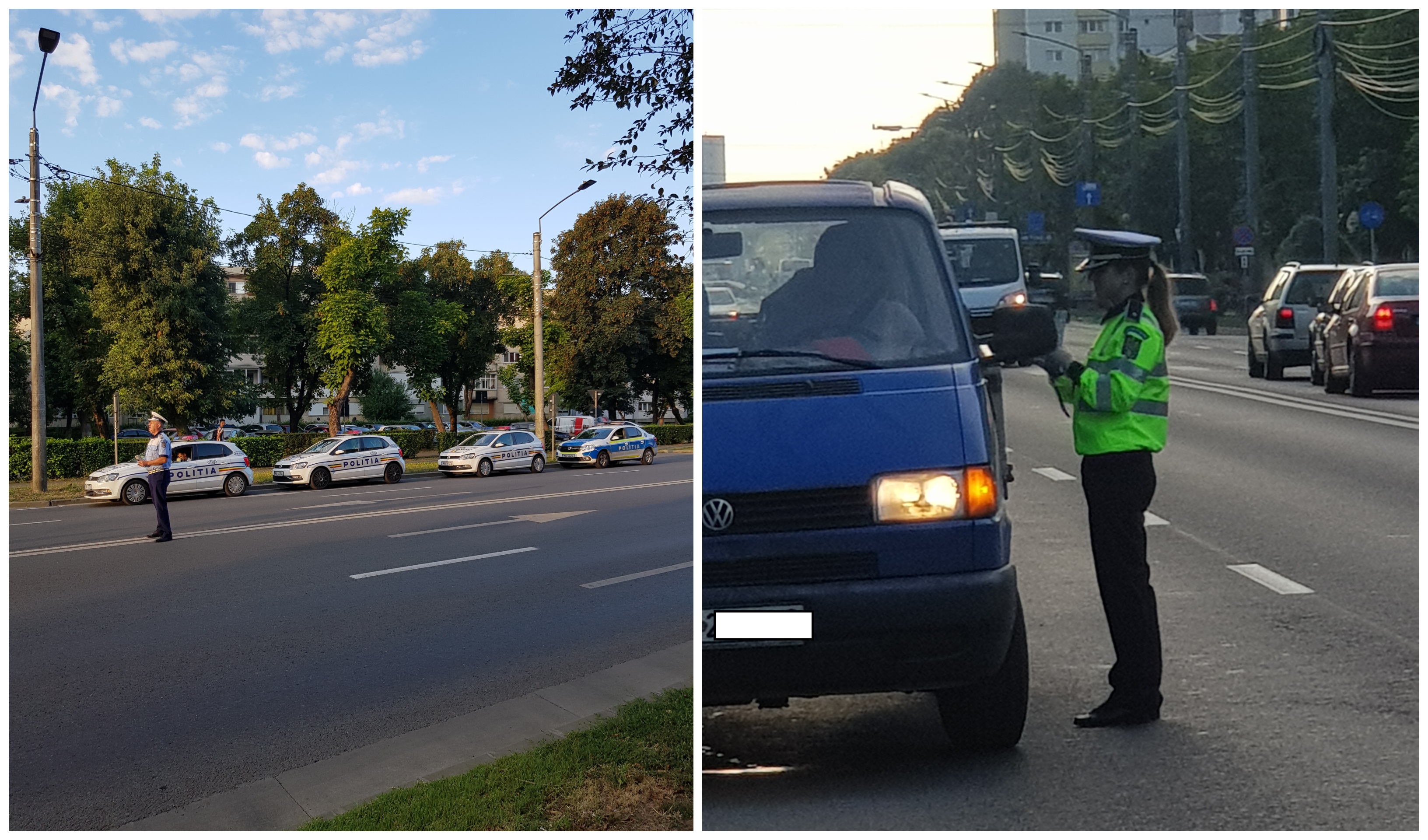 FOTOGALERIE. Controale ale Poliției în tot județul Satu Mare. S-a lăsat cu sute de amenzi
