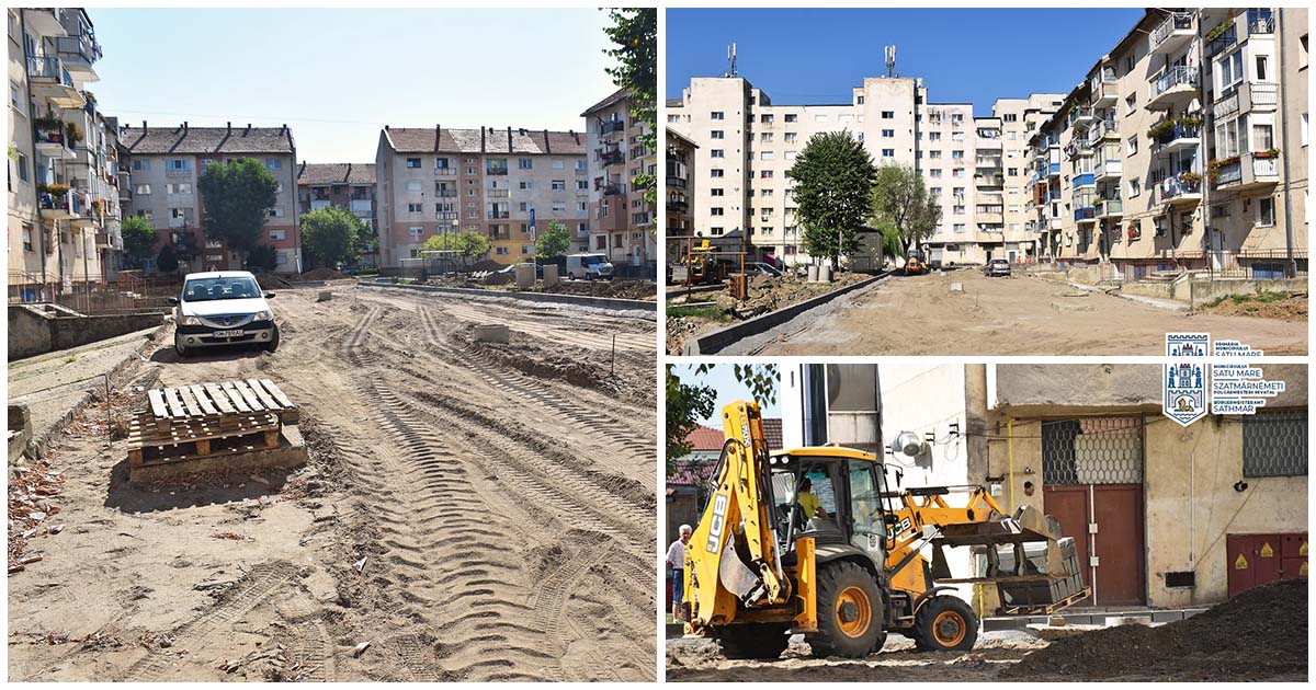 FOTOGALERIE. Continuă amenajarea parcărilor de bloc. Vizate, două mari cartiere