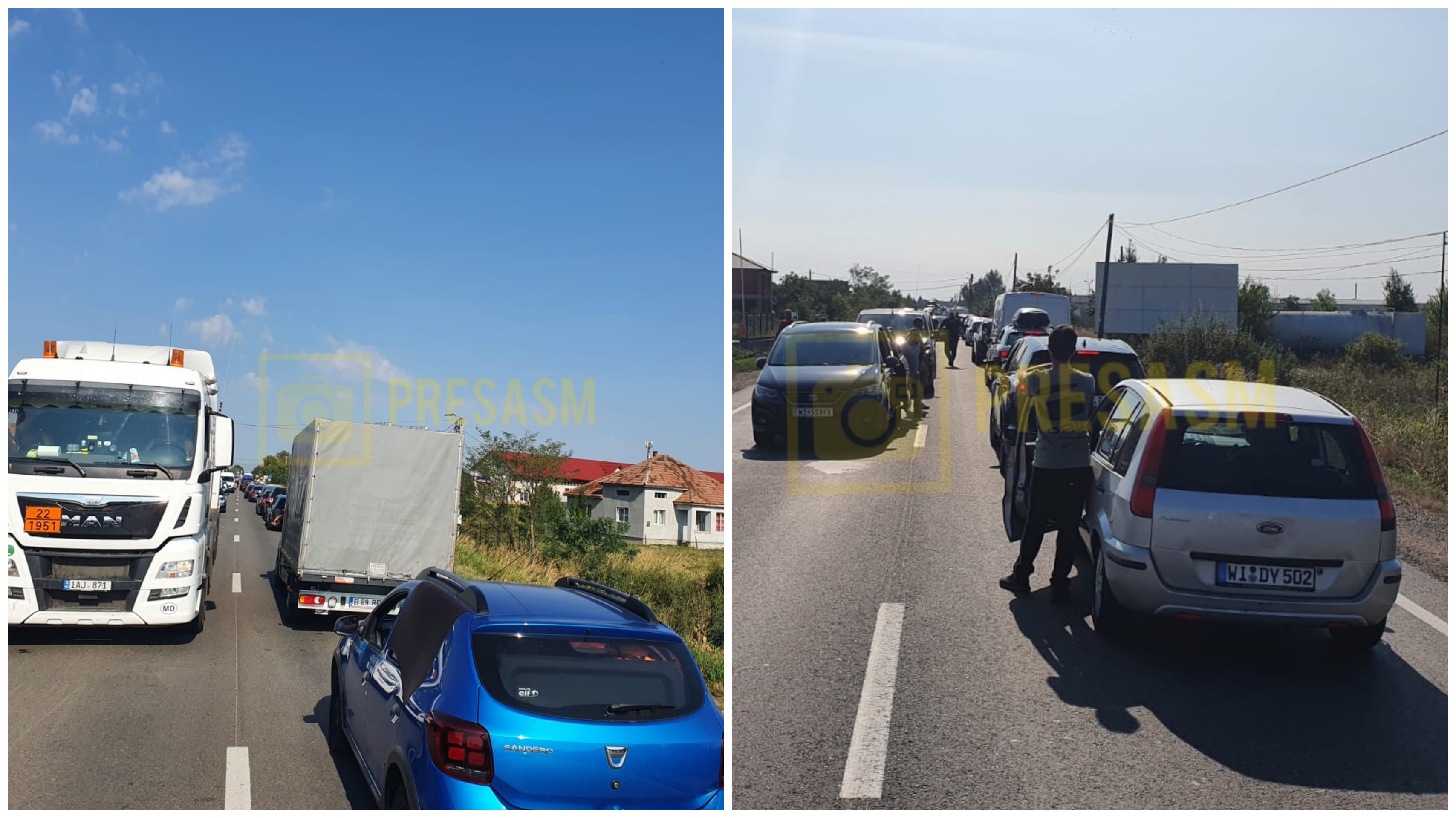 FOTO. Aglomerație infernală în Vama Petea. Rutele alternative pentru a evita nebunia