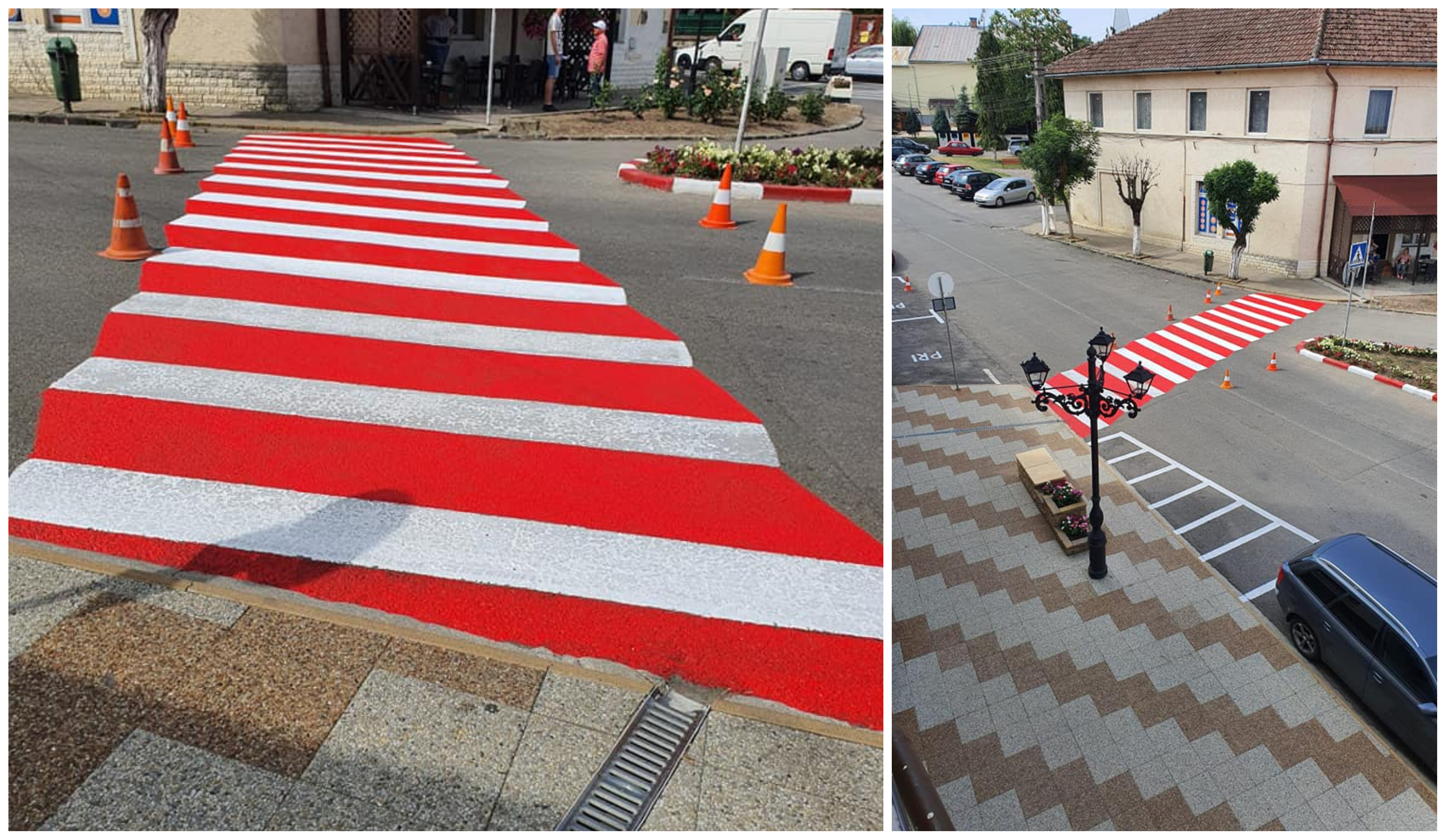 FOTO. Treceri de pietoni cu efect 3D în Tășnad! Plus, desene speciale pentru copii