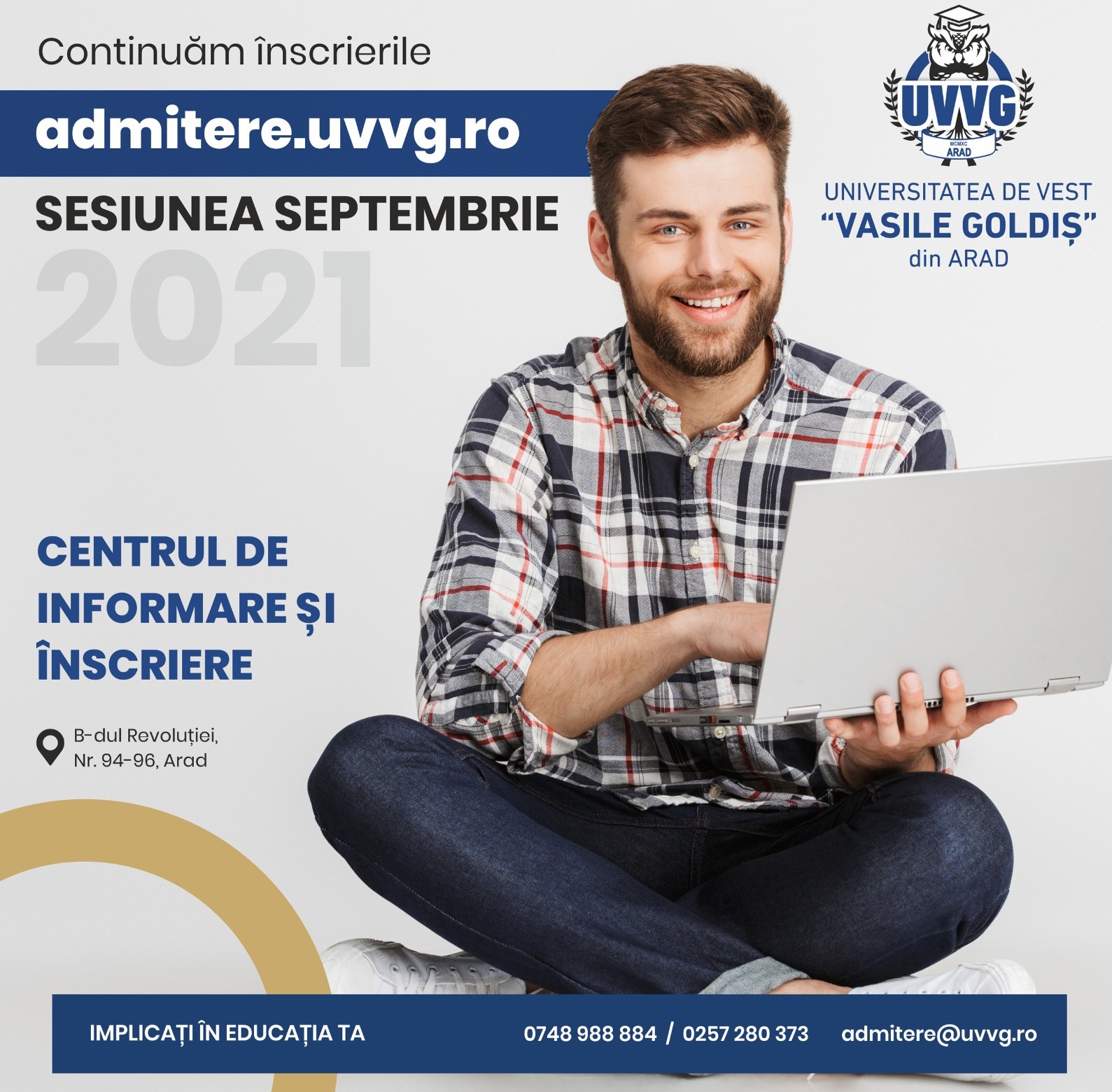 Continuă înscrierile la UVVG. Viitorii studenţi au la dispoziţie 43 de programe de licenţă şi 25 de masterat