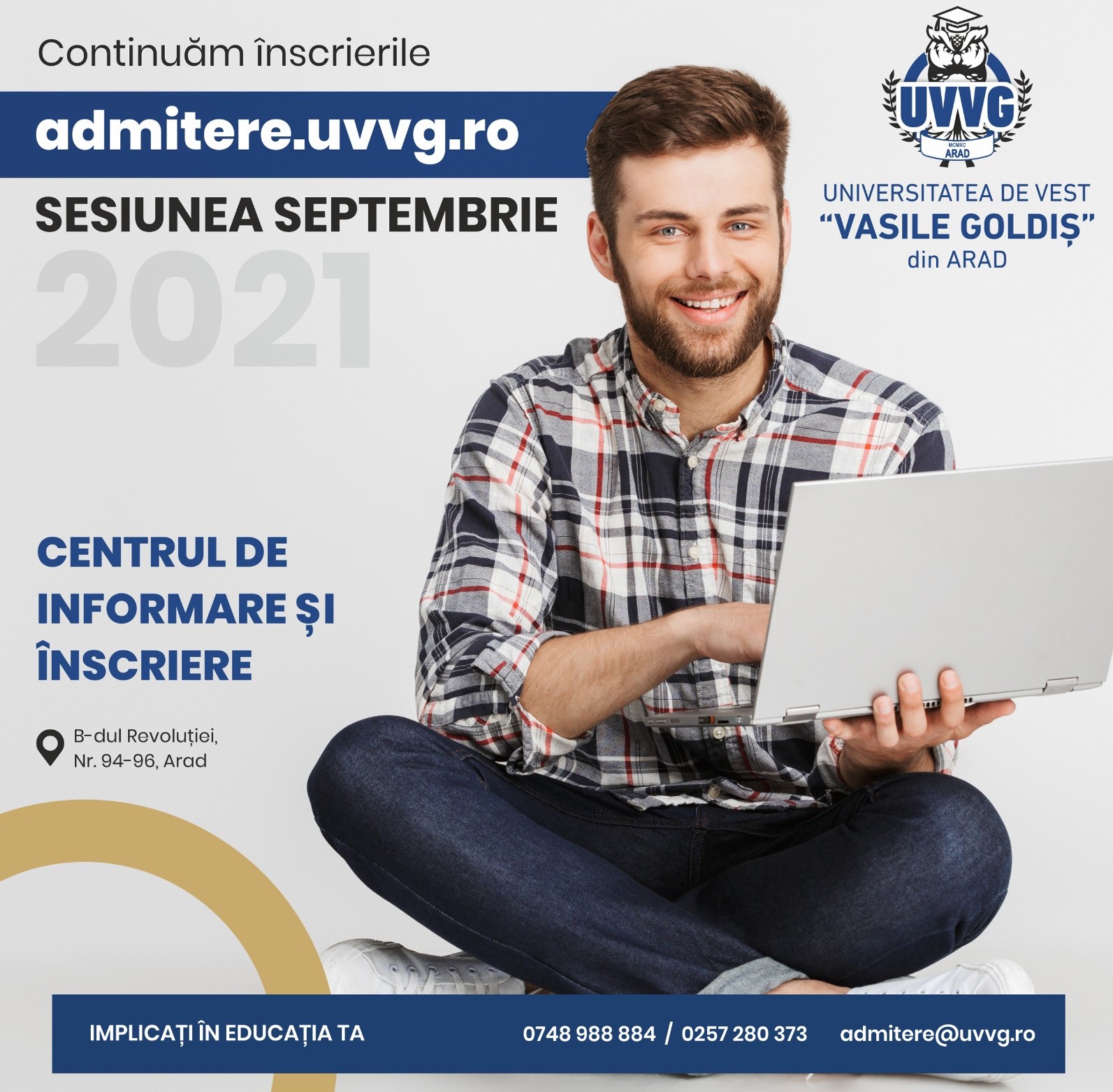 Ultimele zile de înscrieri la UVVG. Programe de studii diversificate