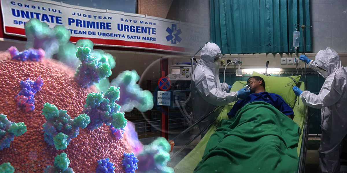 Sute de sătmăreni cu COVID, internați în spitale. Paturile ATI de la Spitalul Județean, ocupate complet