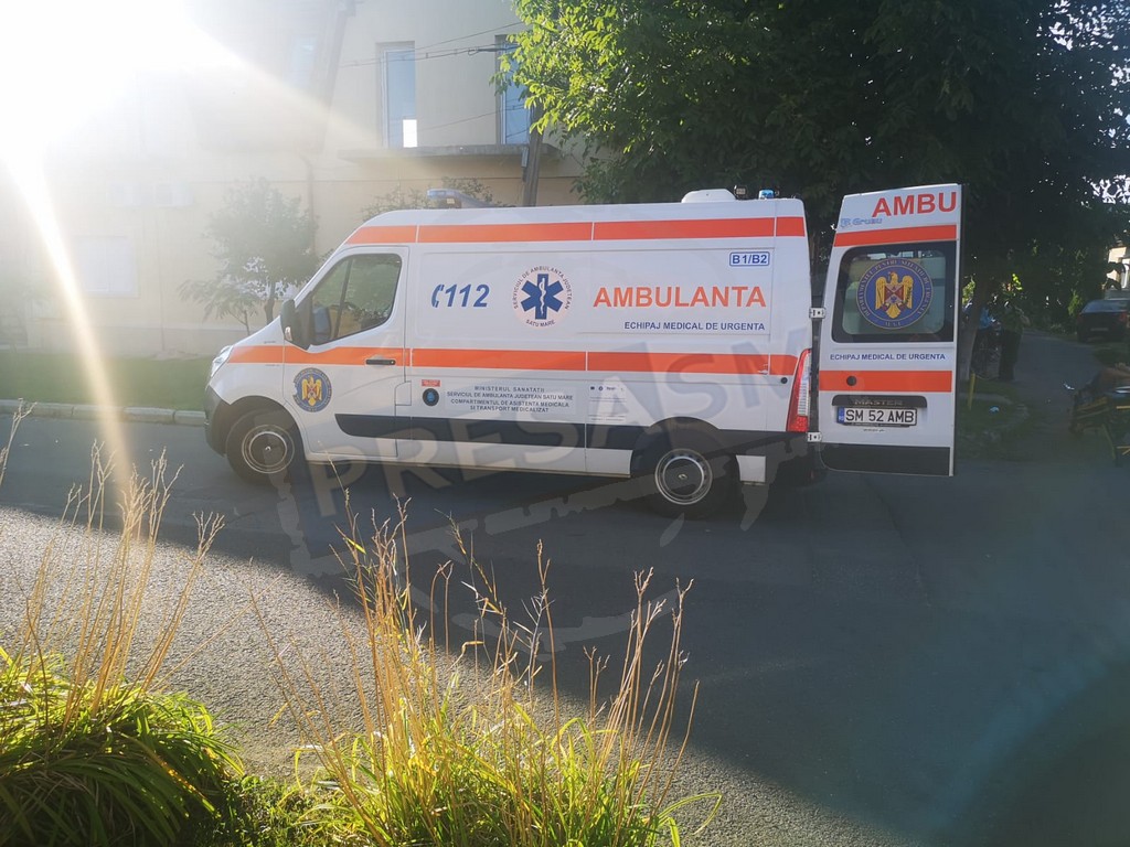 Accident cu persoană rănită, în municipiul Satu Mare