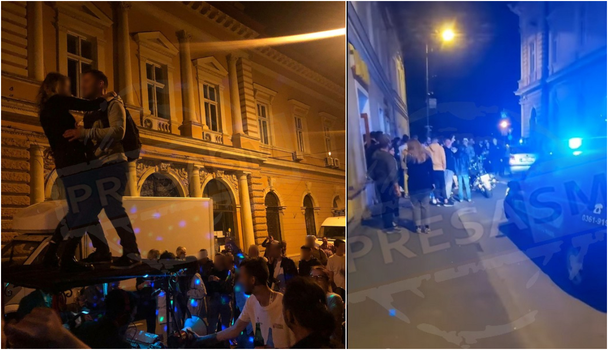 FOTO/VIDEO. Chef pe stradă în miez de noapte, în centrul municipiului Satu Mare. Zeci de persoane au participat