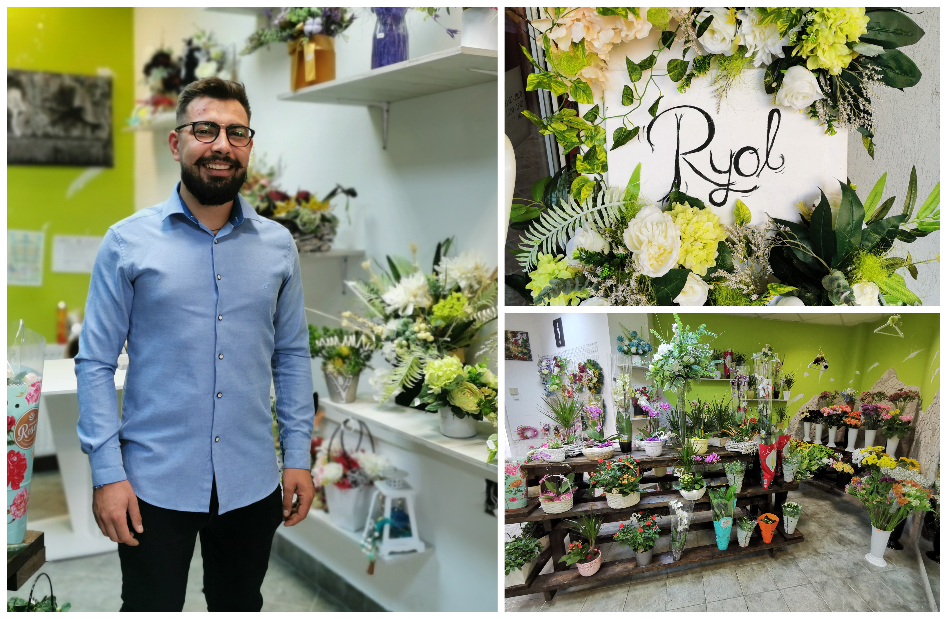 FOTO/VIDEO. De la manager la florar. Povestea tânărului din Satu Mare care pariază tot pe pasiunea sa