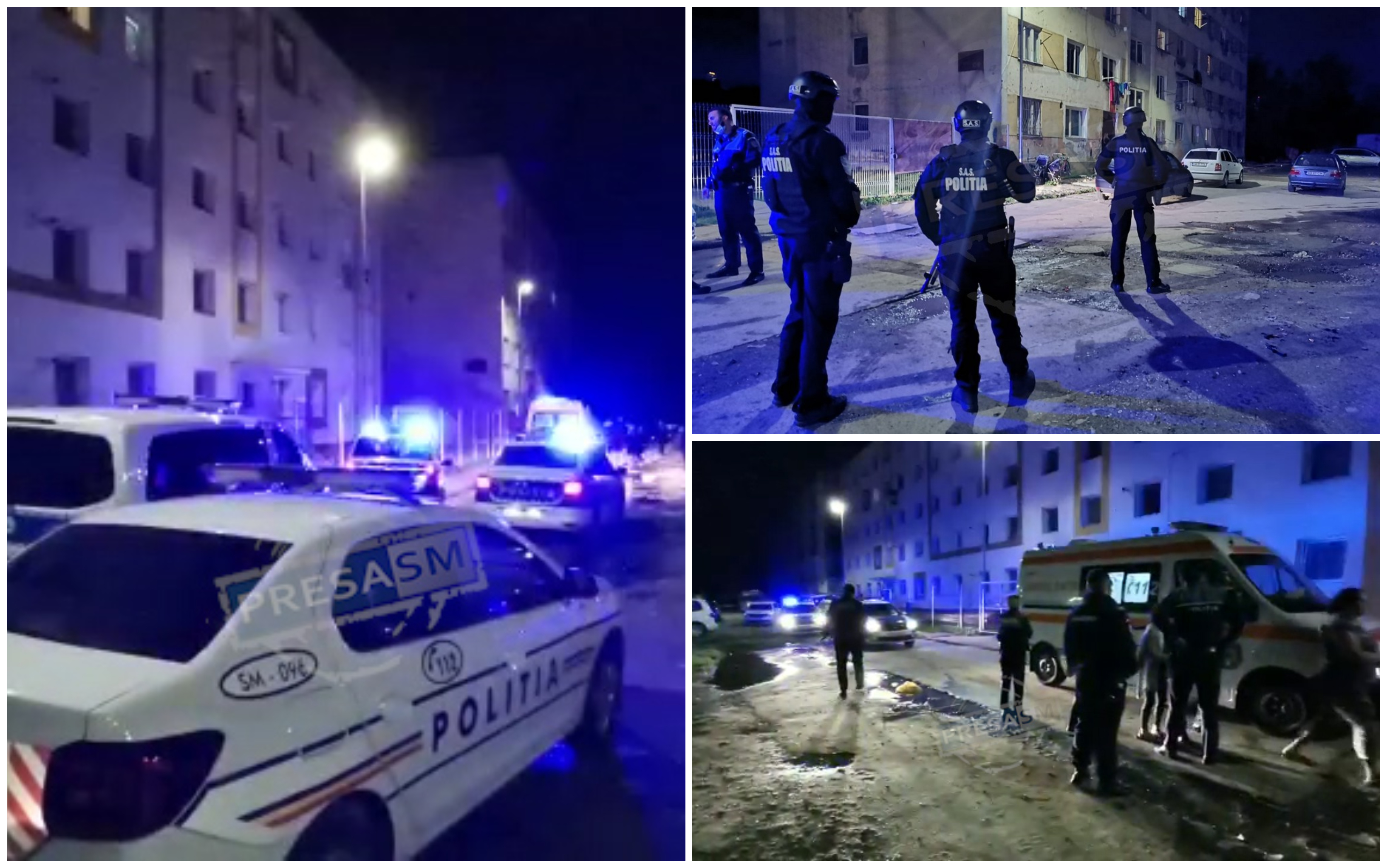 FOTO/VIDEO. Scandal în municipiul Satu Mare. S-a lăsat cu intervenția mascaților