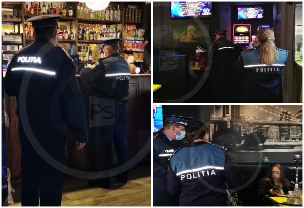 FOTO/VIDEO. Controale anti-COVID de amploare în municipiul Satu Mare. Barurile și cafenelele, verificate de polițiști