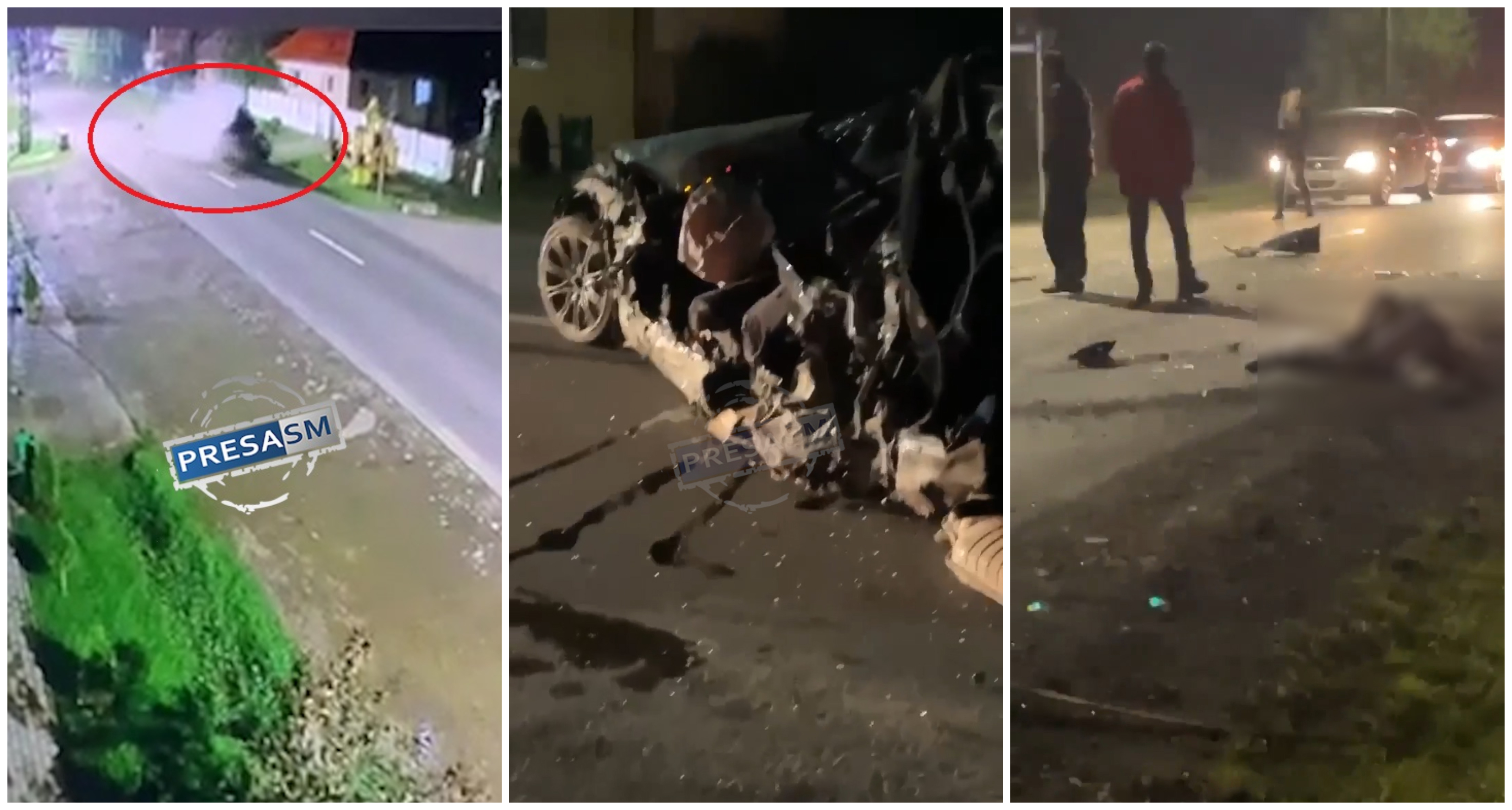 FOTO/VIDEO. Explicațiile polițiștilor. Accident teribil în Botiz, tânăr în stare critică