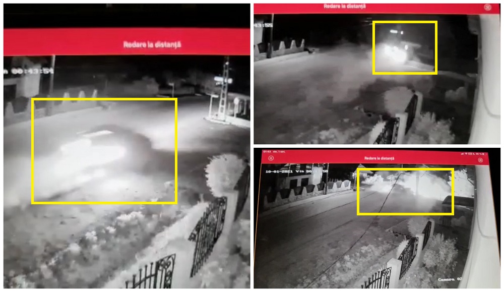 VIDEO. Accident mortal. BMW oprit în stâlp, la 130 km/h. A luat foc, tânărul a decedat