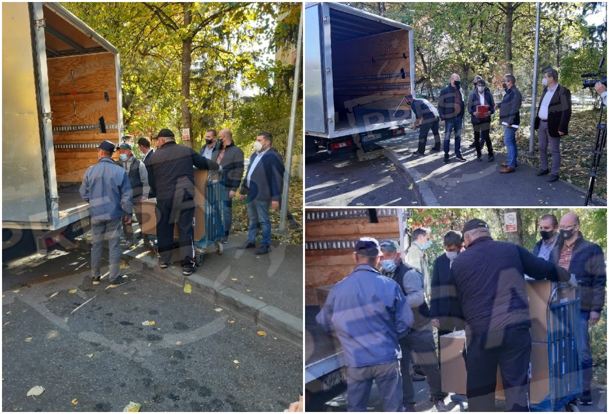FOTO. Au sosit ajutorele din Ungaria pentru spitalele din Satu Mare