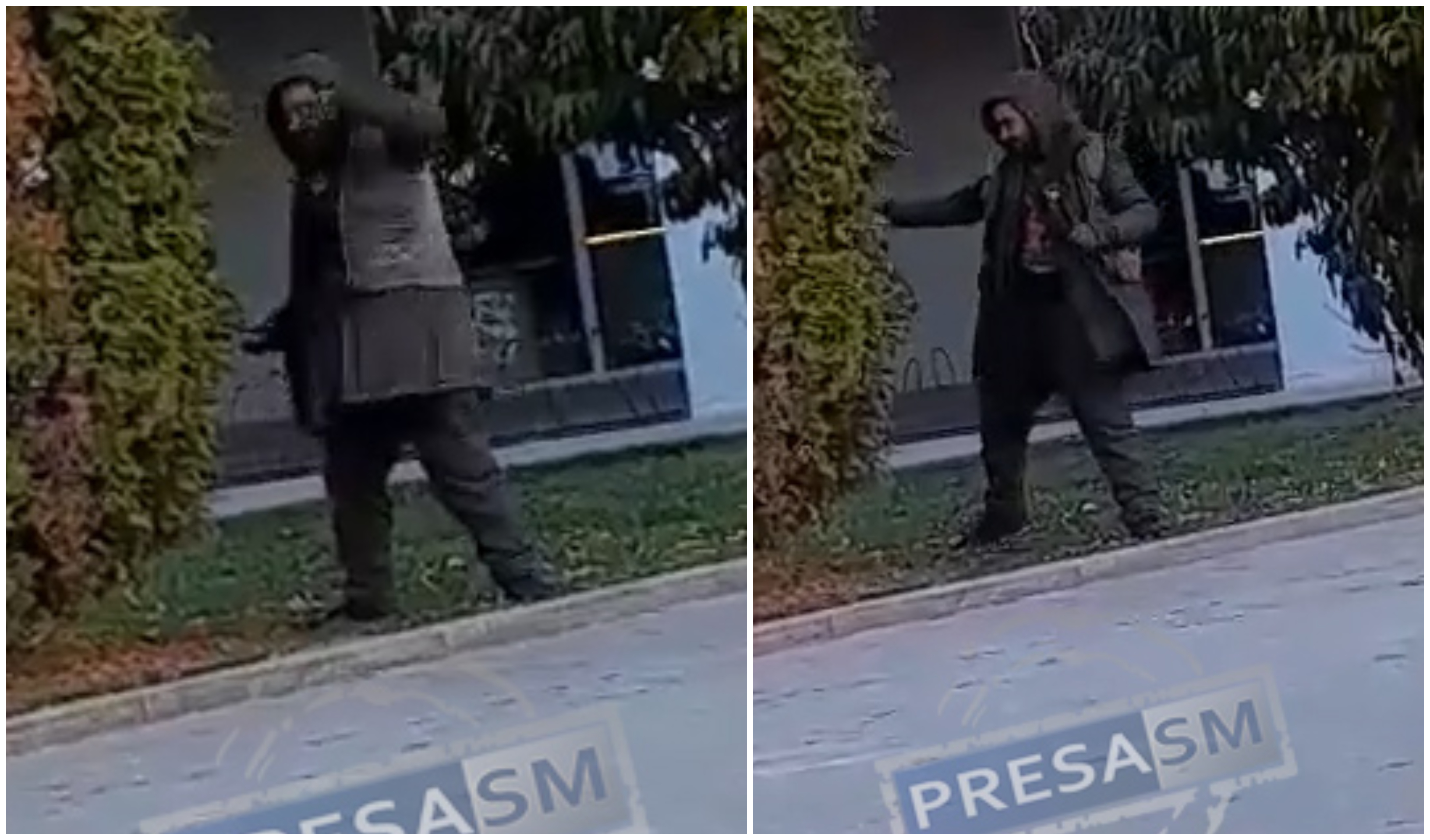 VIDEO. Boschetar violent, condamnat pentru tâlhărie, liber pe străzile Sătmarului