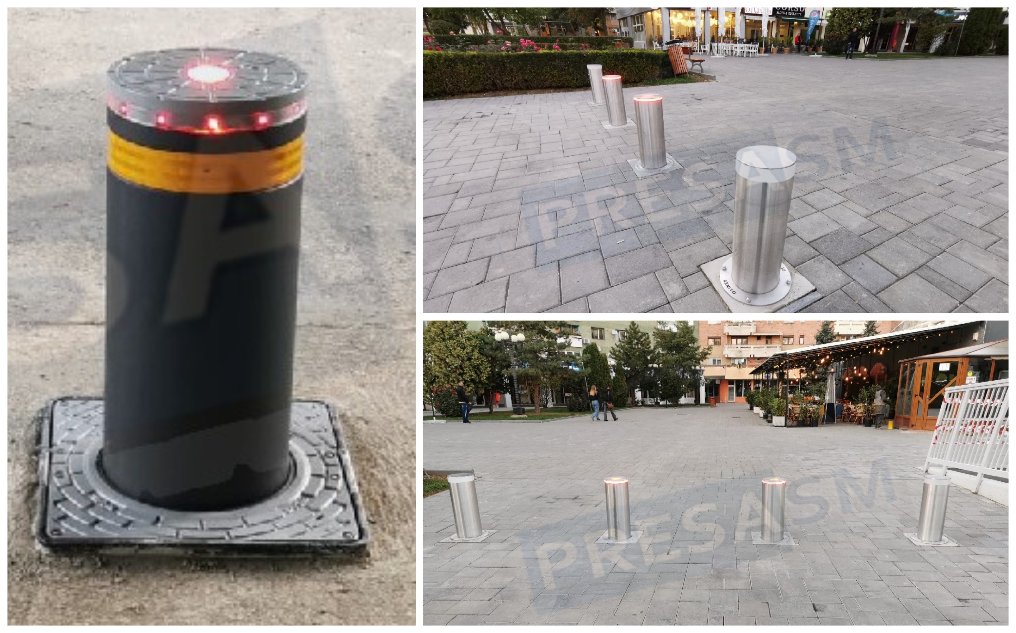 FOTOGALERIE. Primii piloni automați anti-șmecheri, în municipiul Satu Mare