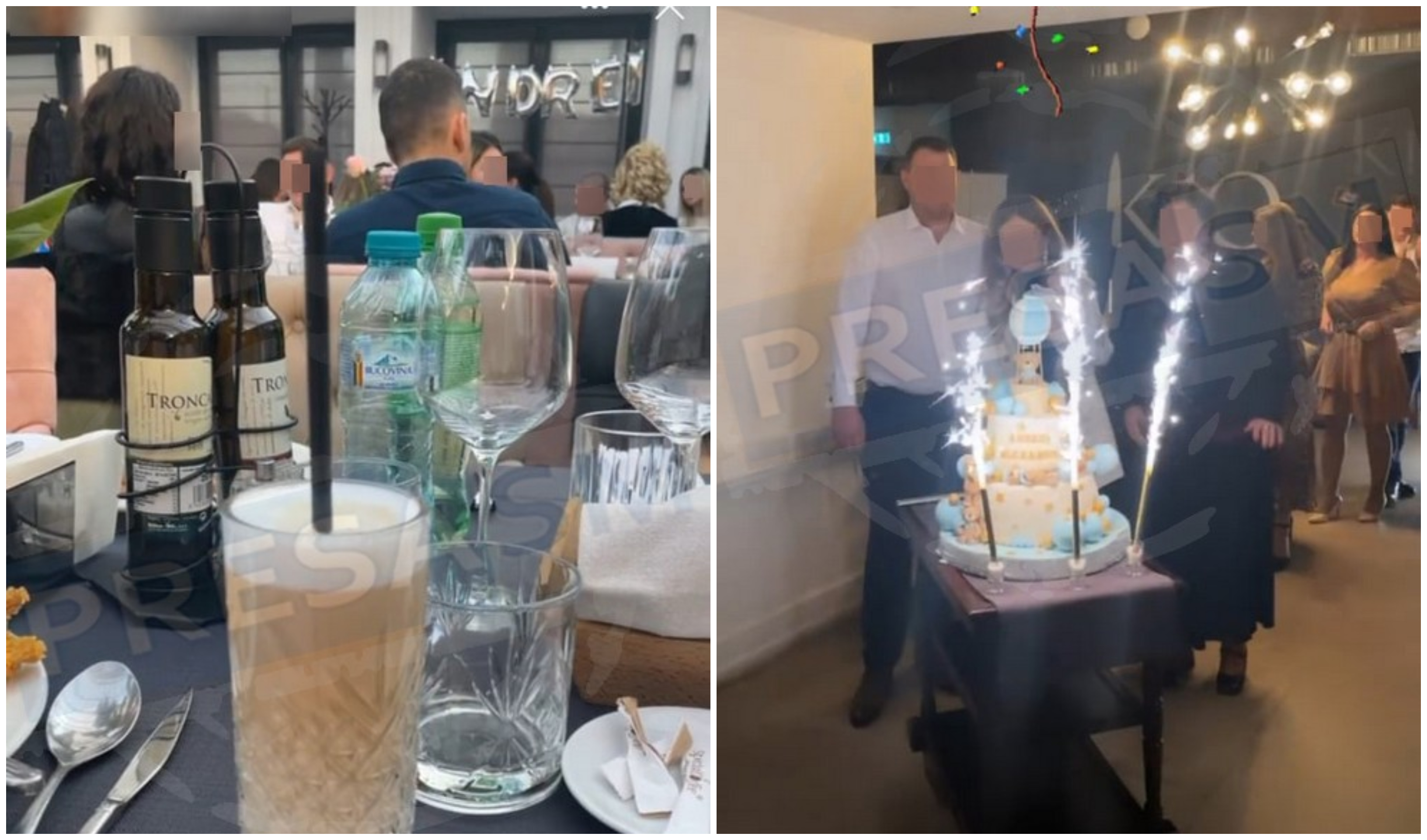 FOTO. Restricții și nu prea. Botez la un restaurant de lux din municipiul Satu Mare