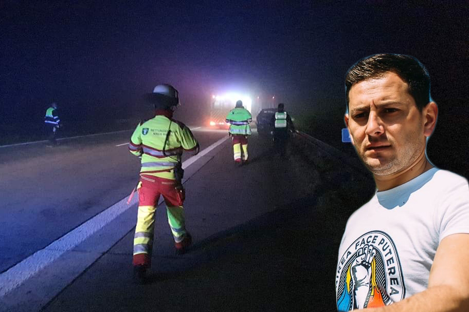 FOTO. Șofer român, erou pe o autostradă din Germania. A salvat mai multe persoane după un accident