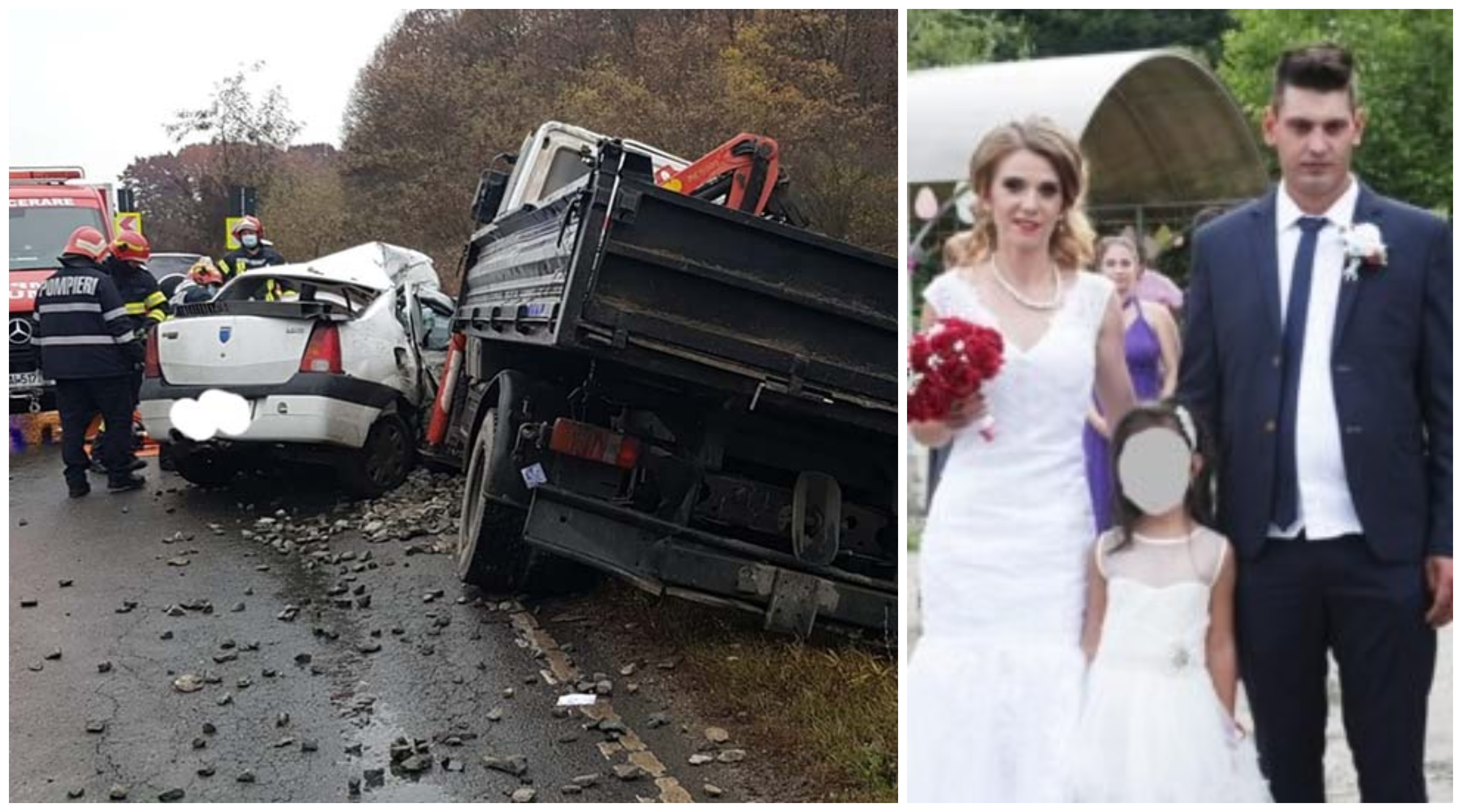 FOTO. Accident mortal. Doi soți și-au pierdut viața, o fetiță (8 ani) a rămas orfană