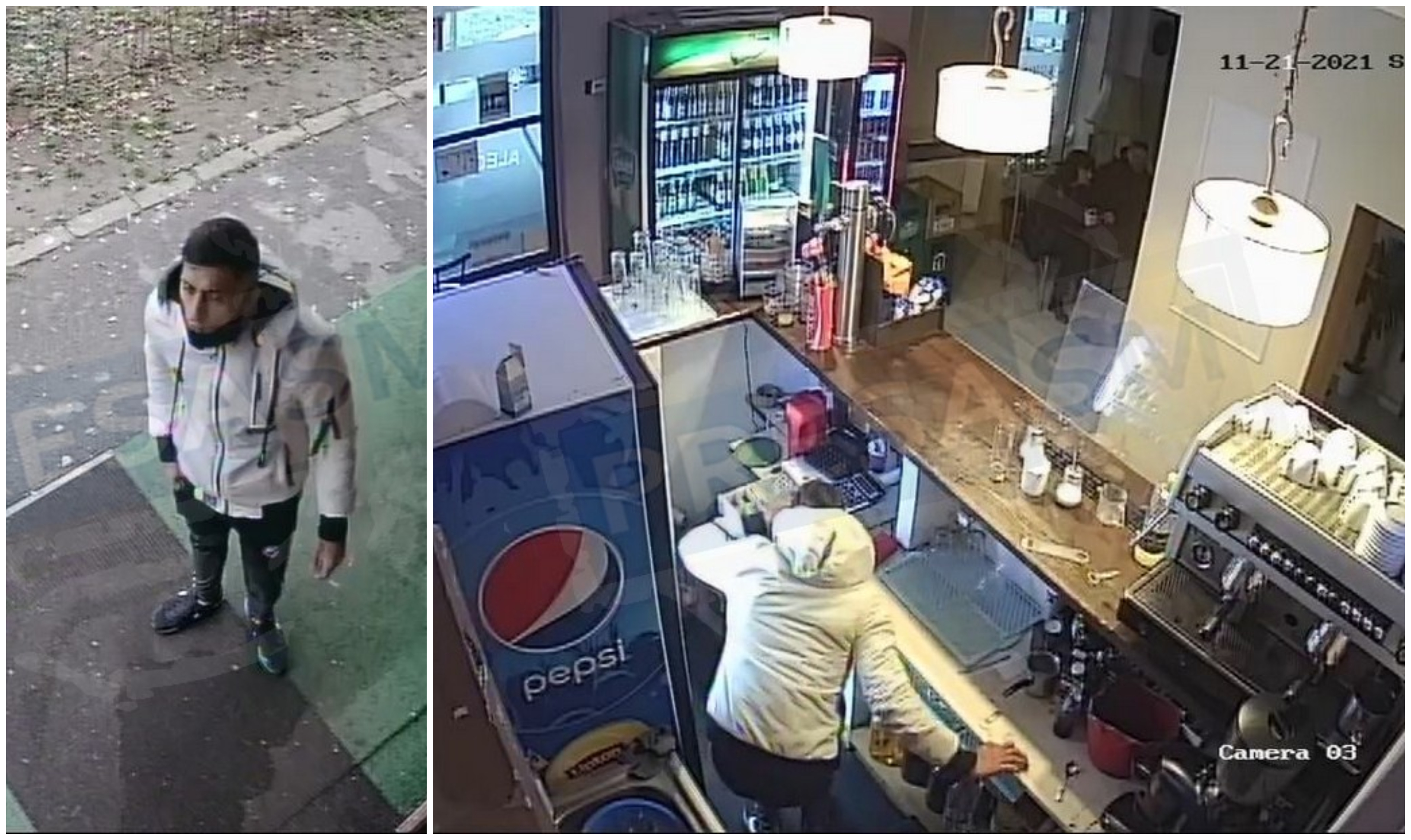 FOTOGALERIE. Hoț cu tupeu. A furat cu o lejeritate alarmantă dintr-un bar din Satu Mare