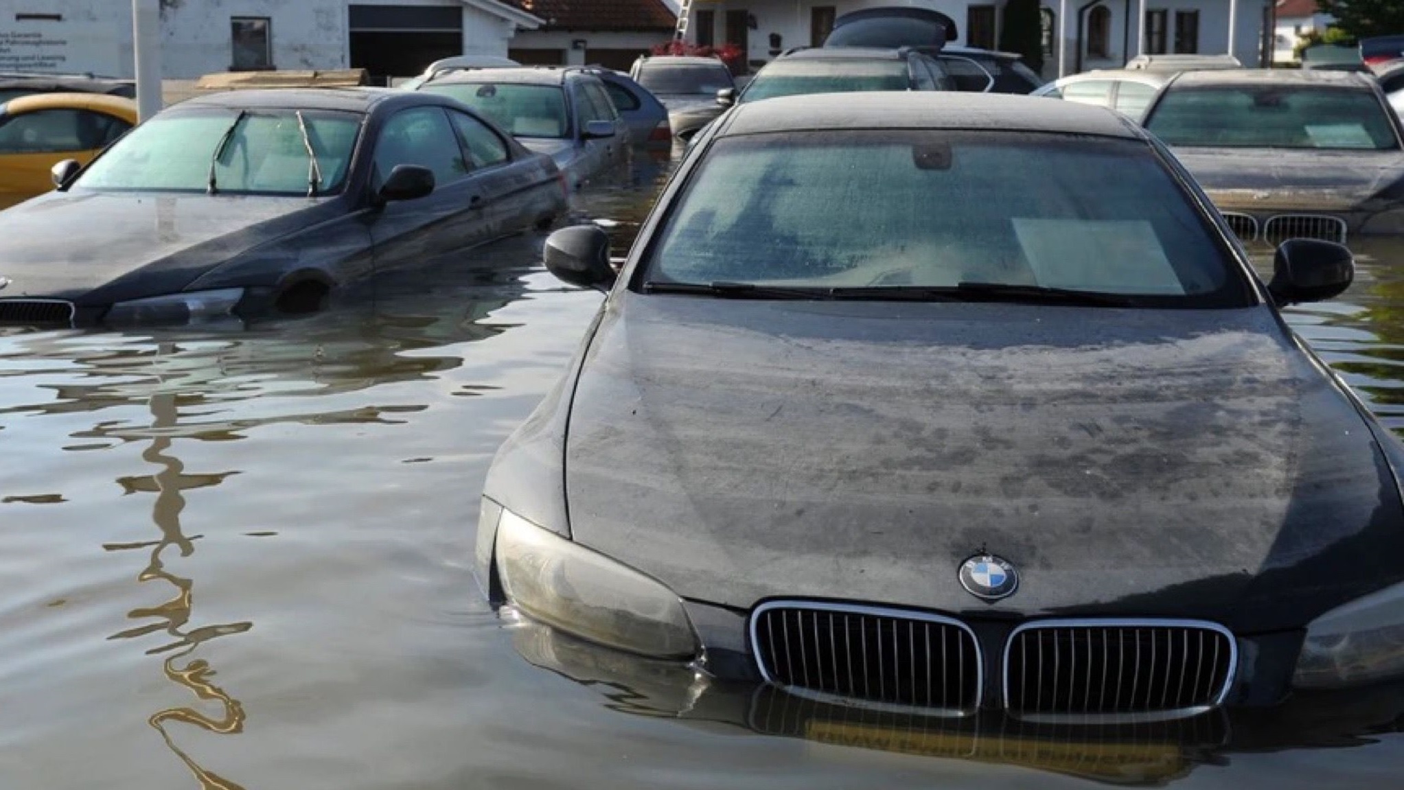 VIDEO. Samsarii aduc mașinile distruse de inundații în România. Și le vând ca ”mașini noi”