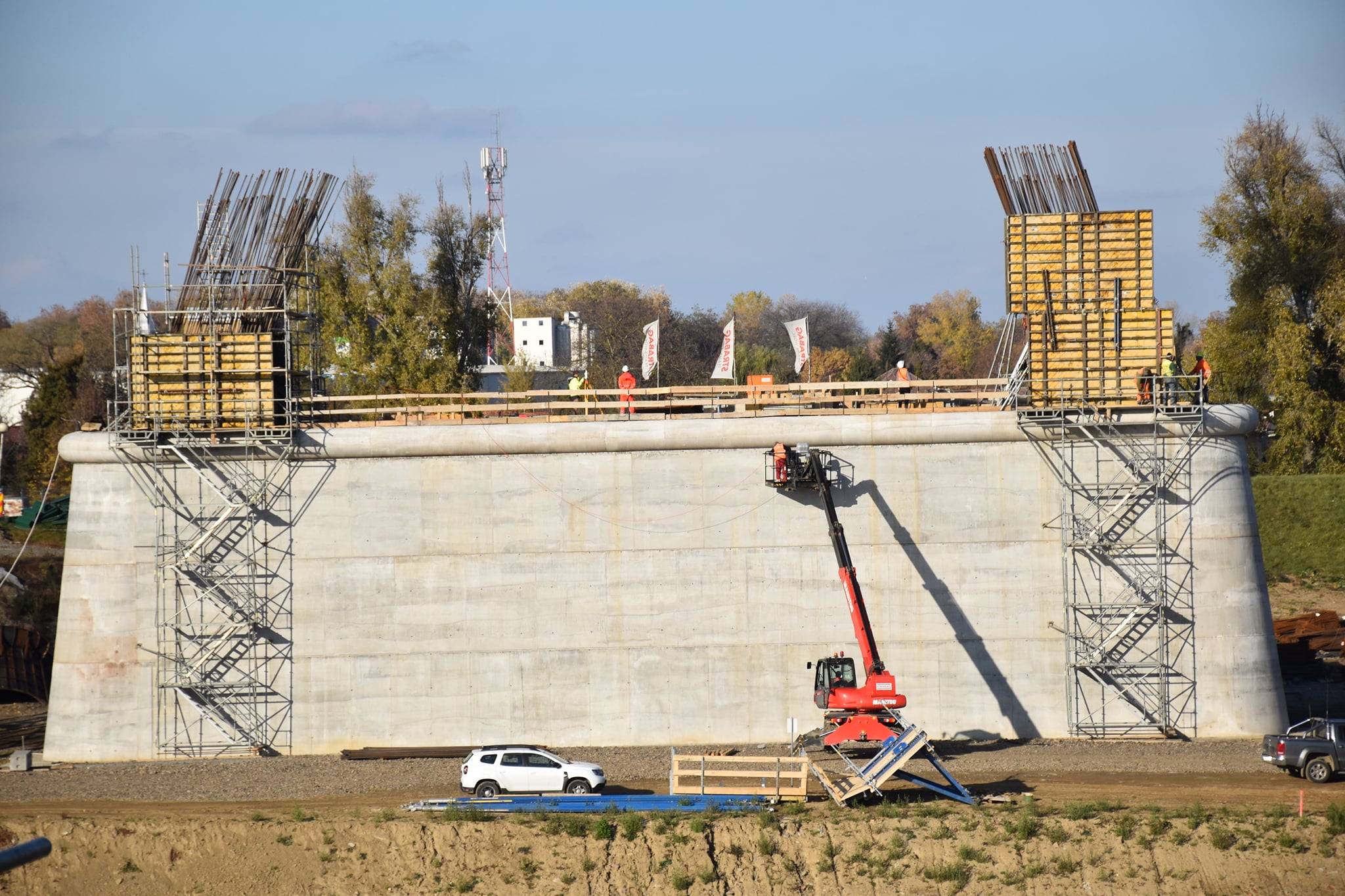 FOTÓGALÉRIA! Látványos felvételek az épülő Szamos–hídról!
