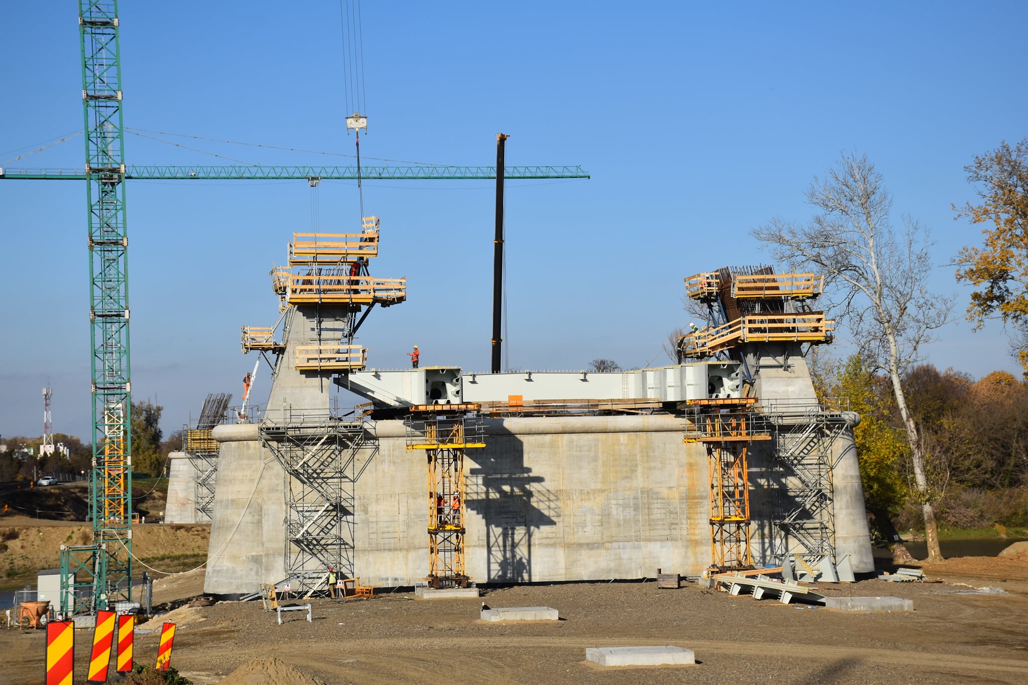 FOTOGALERIE. Al treilea pod din Satu Mare prinde contur. Imagini spectaculoase