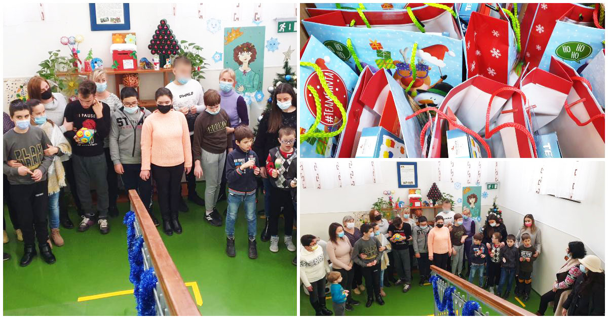 FOTO. SamCivica a oferit daruri "Din suflet, de Crăciun" copiilor cu deficiențe din Satu Mare