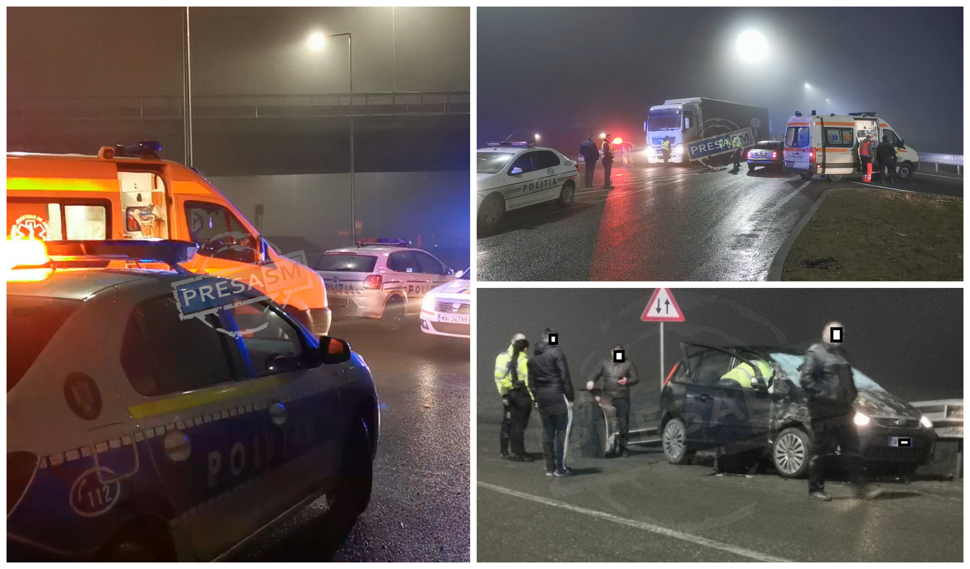 FOTO/VIDEO. Baraje ale Poliției și focuri de armă în Satu Mare. Un italian a făcut prăpăd