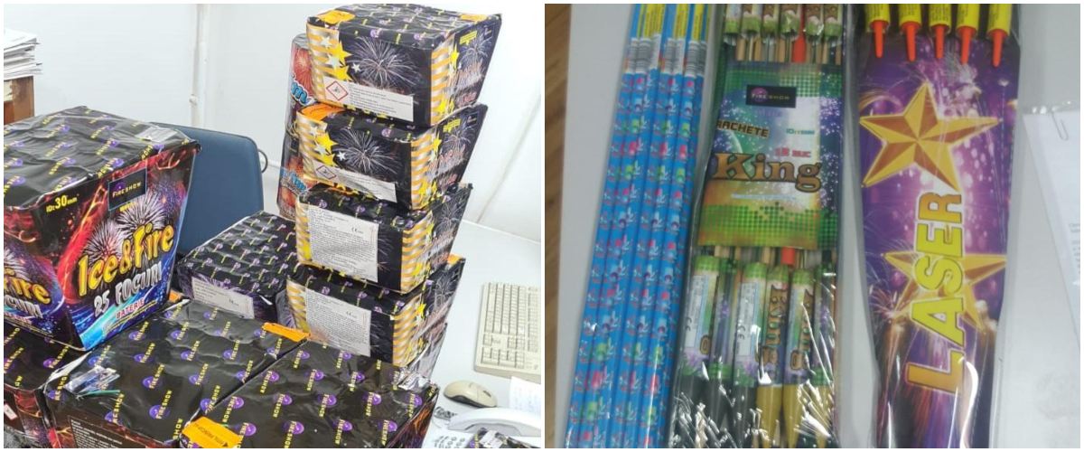 FOTO. Prins cu artificii. Sătmăreanul de 30 de ani, cercetat penal