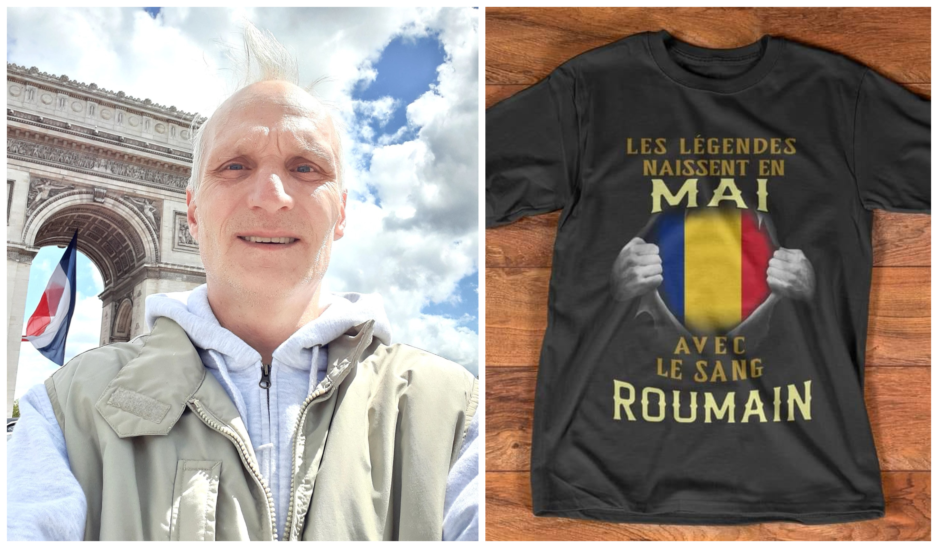 FOTO. Mesajul de suflet al unui sătmărean din străinătate: ”Sunt român - oriunde aș fi în lume”