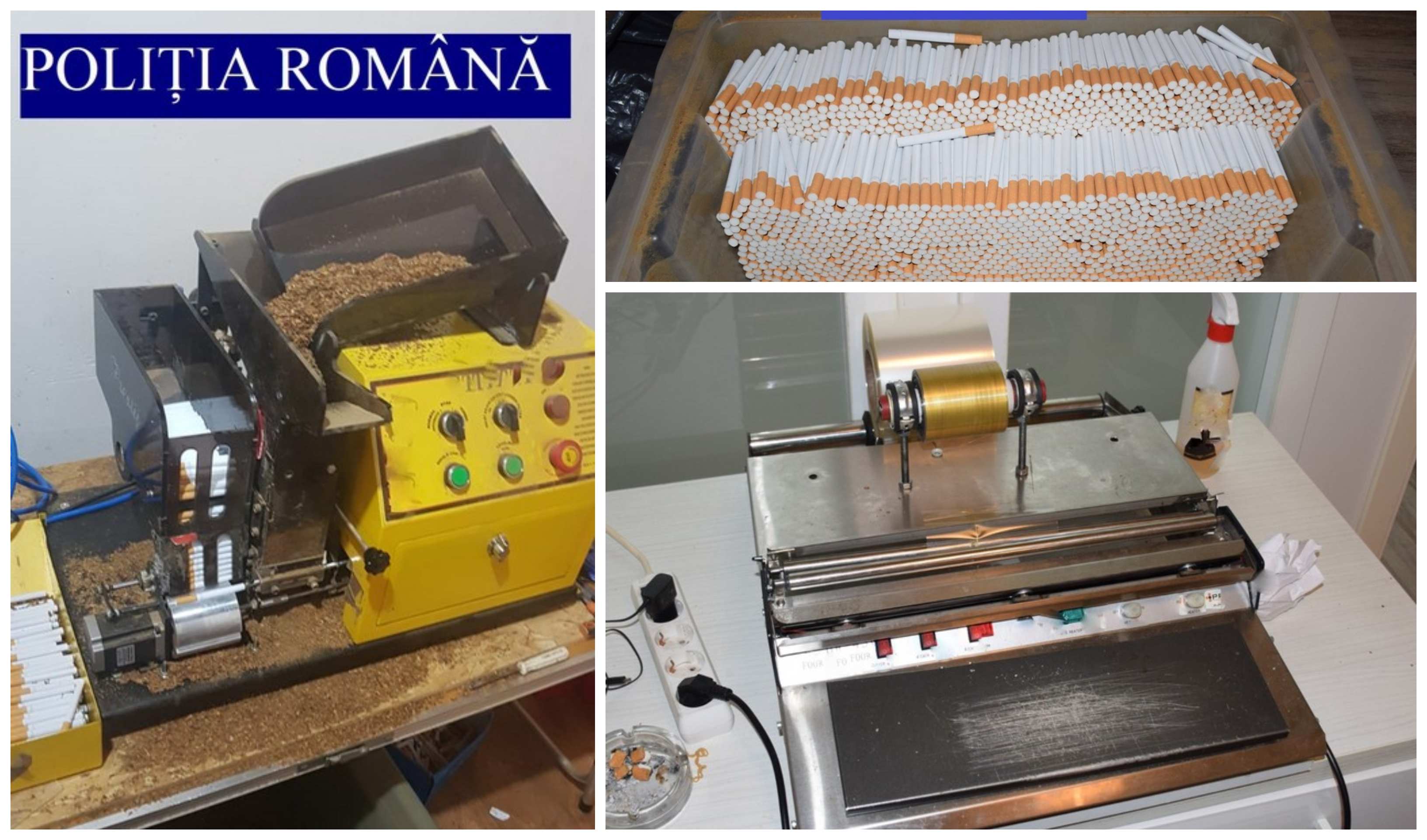 FOTÓGALÉRIA. Hatalmas dohányfogás! Illegális cigarettagyárat számoltak fel