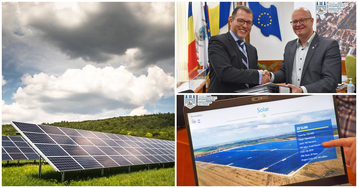 Az ország legnagyobb napelemparkja épül Szatmárnémetiben