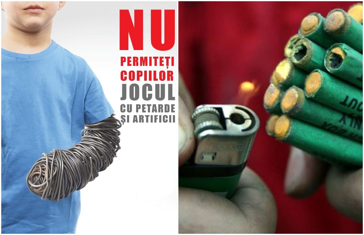 Artificiile și petardele, un pericol. ISU trage un semnal de alarmă. Copiii, cei mai vulnerabili
