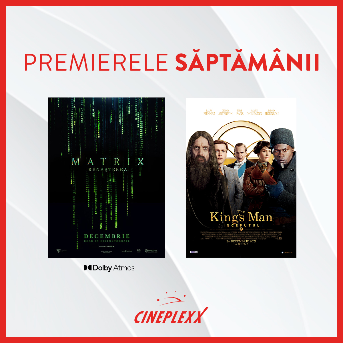Ce filme noi vedem la Cineplexx Satu Mare din 24 Decembrie