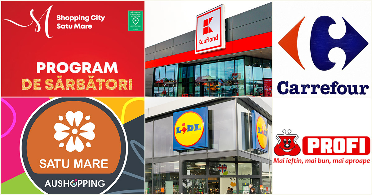 Programul de Crăciun al marilor magazine din Satu Mare. Care este orarul și când se redeschid