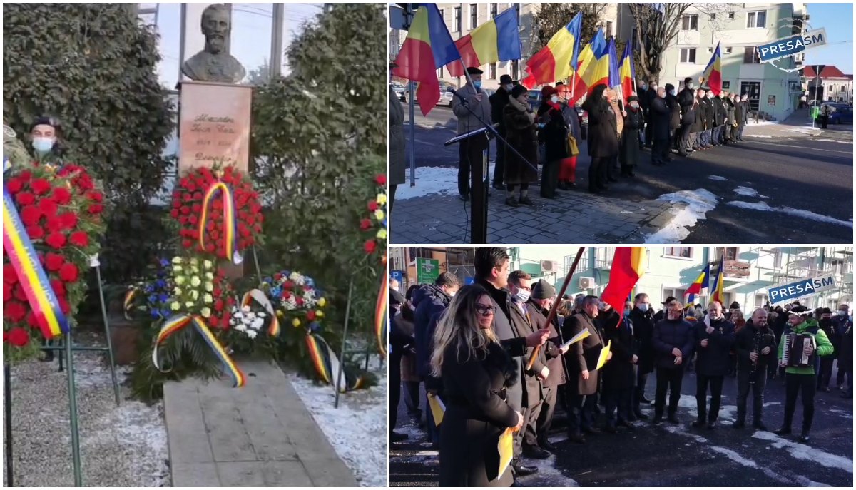 FOTO/VIDEO. Sătmărenii au sărbătorit Mica Unire. Festivități restrânse din cauza pandemiei