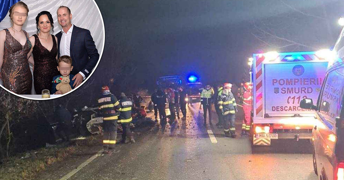 VIDEO. Accident cu trei morți. Familie distrusă de tânărul șofer al unui BMW cu volan pe dreapta