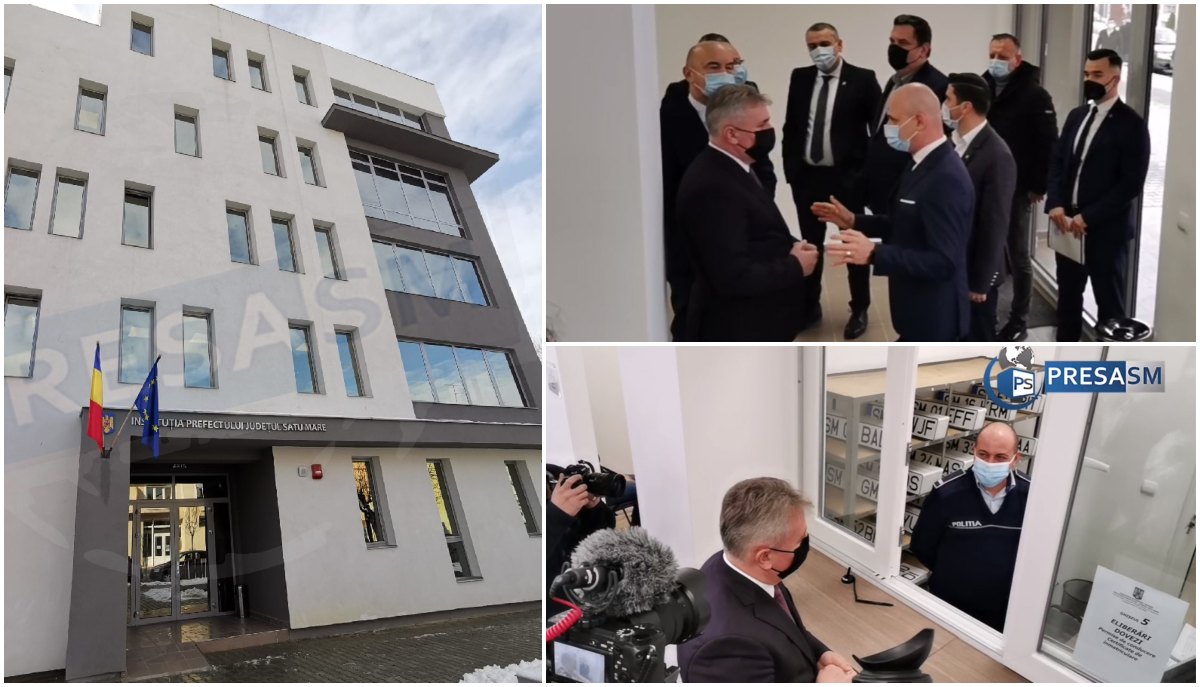 FOTO/VIDEO. Ministrul Bode, prezent la inaugurarea Prefecturii Satu Mare. Statului i-a trebuit zeci de ani să termine lucrările