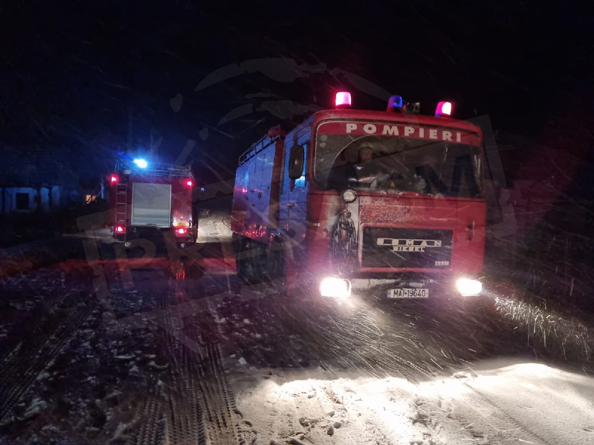 FOTO. Au vrut să își afume cârnații, dar și-au afumat casa! Incendiu în județul Satu Mare