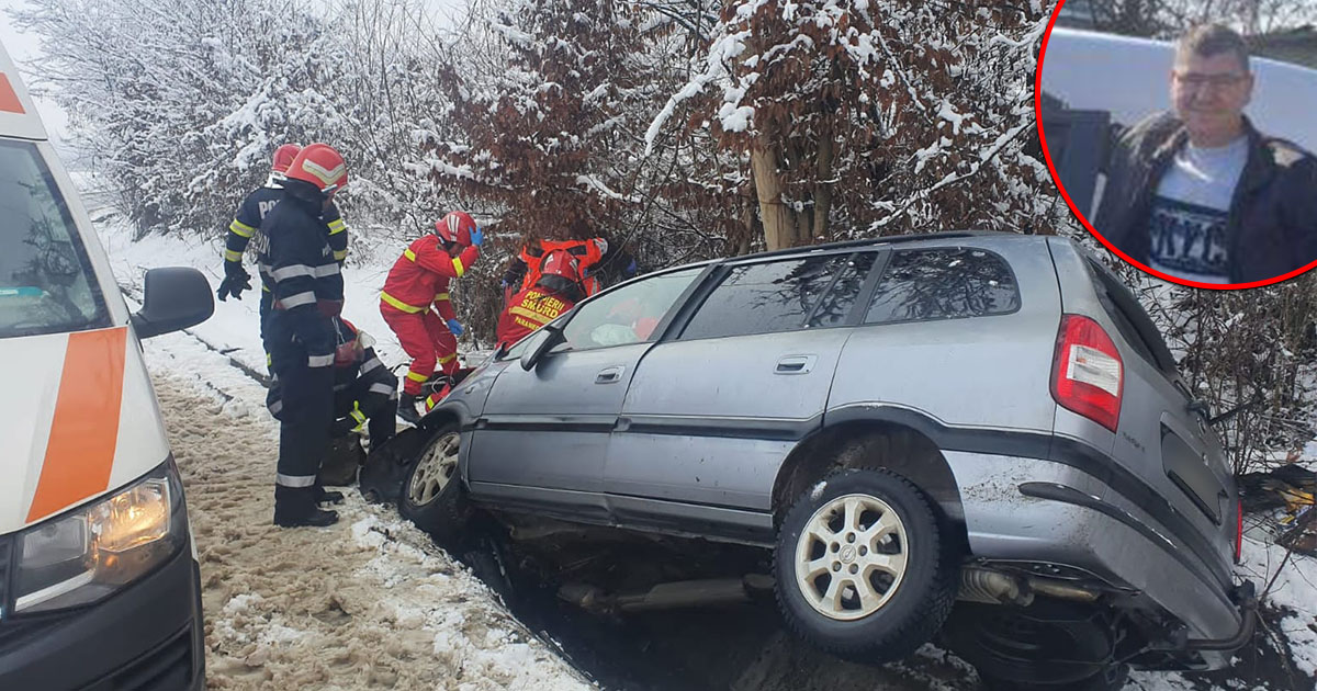 FOTO. Șofer de 40 de ani, mort în accidentul rutier de duminică. Era un șofer experimentat