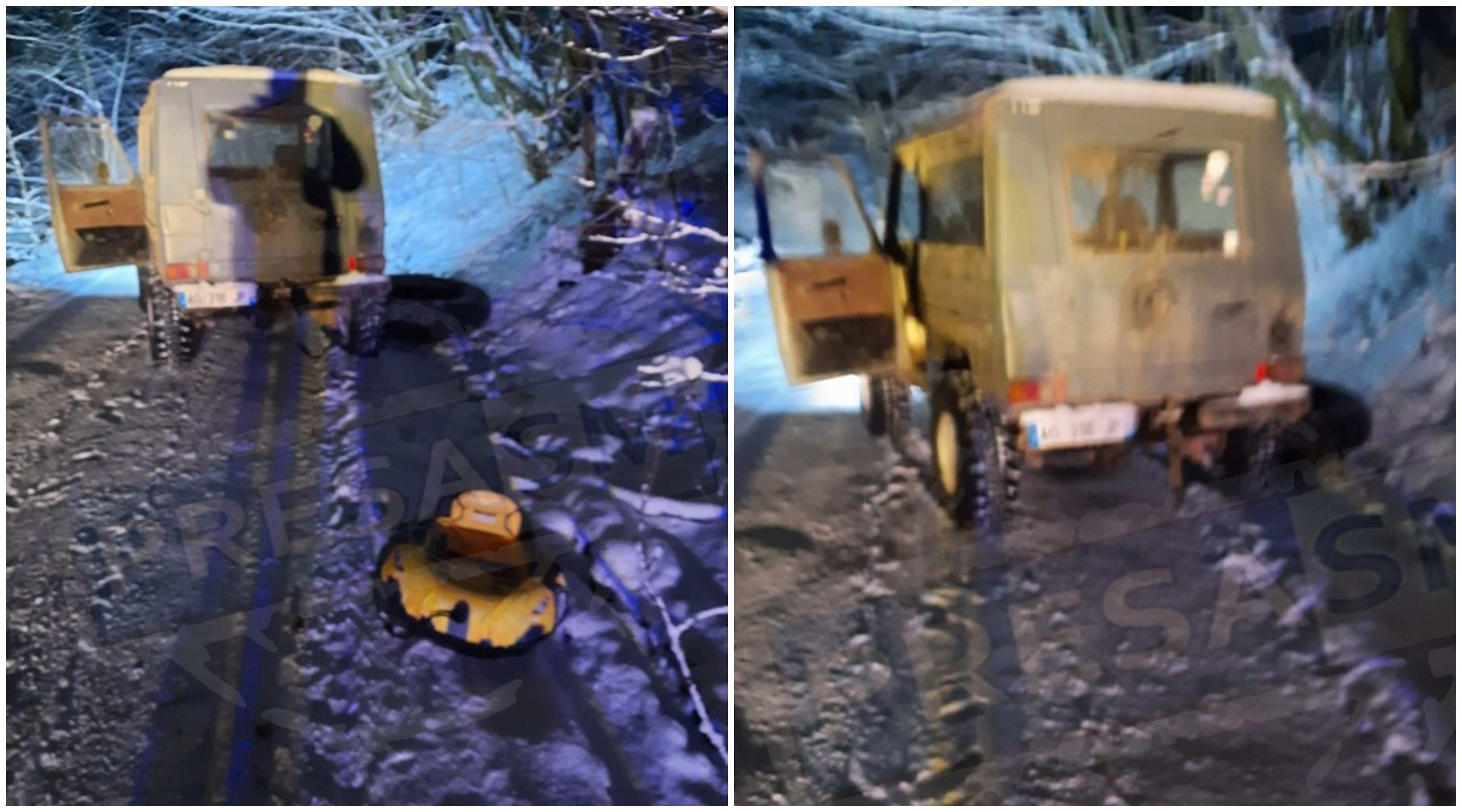 FOTO. Accident mortal în Oaș! Trași după mașină, un tânăr și două fete s-au izbit de copac