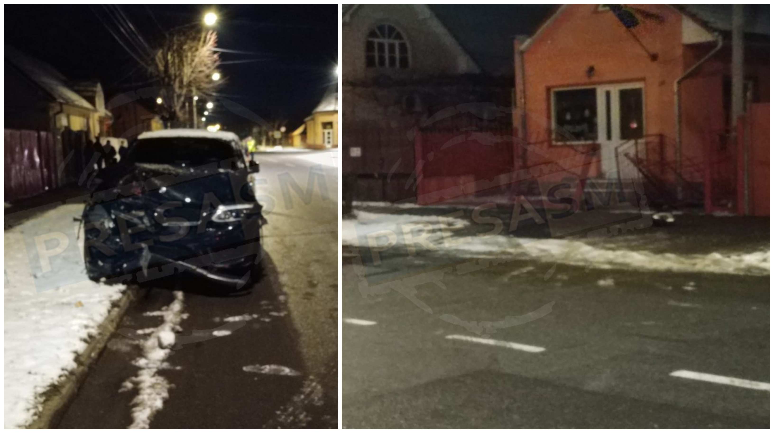 FOTO/VIDEO. Un șofer a făcut accident și a fugit, în municipiul Satu Mare