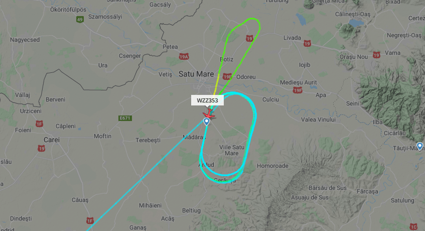 FOTO. O nouă alertă pe Aeroportul Satu Mare. Un alt avion nu poate ateriza