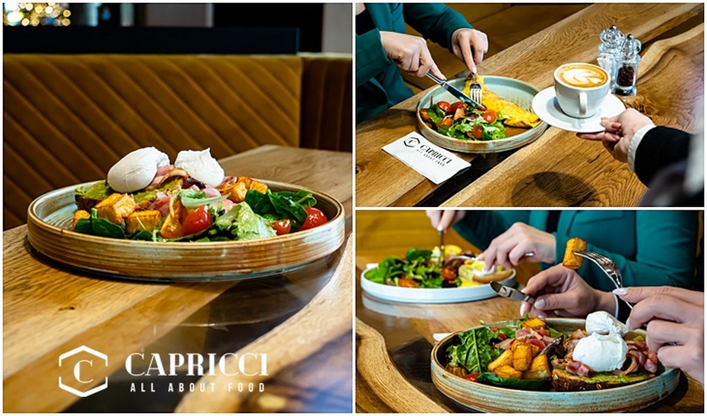 FOTO. Restaurantul Capricci încurajează stilul de viață sănătos: „Nu sări peste prima masă a zilei”